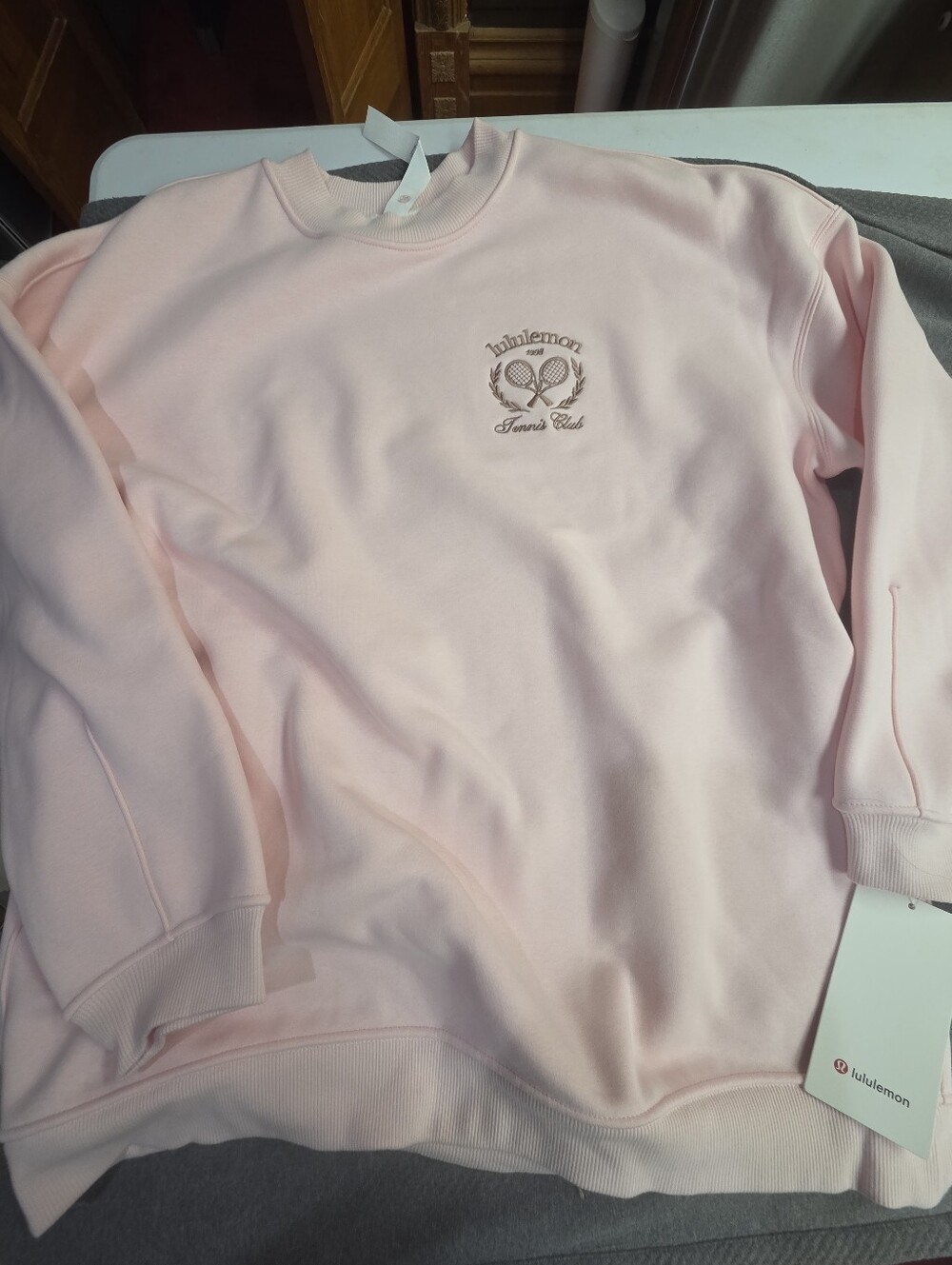 NWT! Lululemon Heavyweight Fleece Pullover *Tennis Club, size XL/XXL